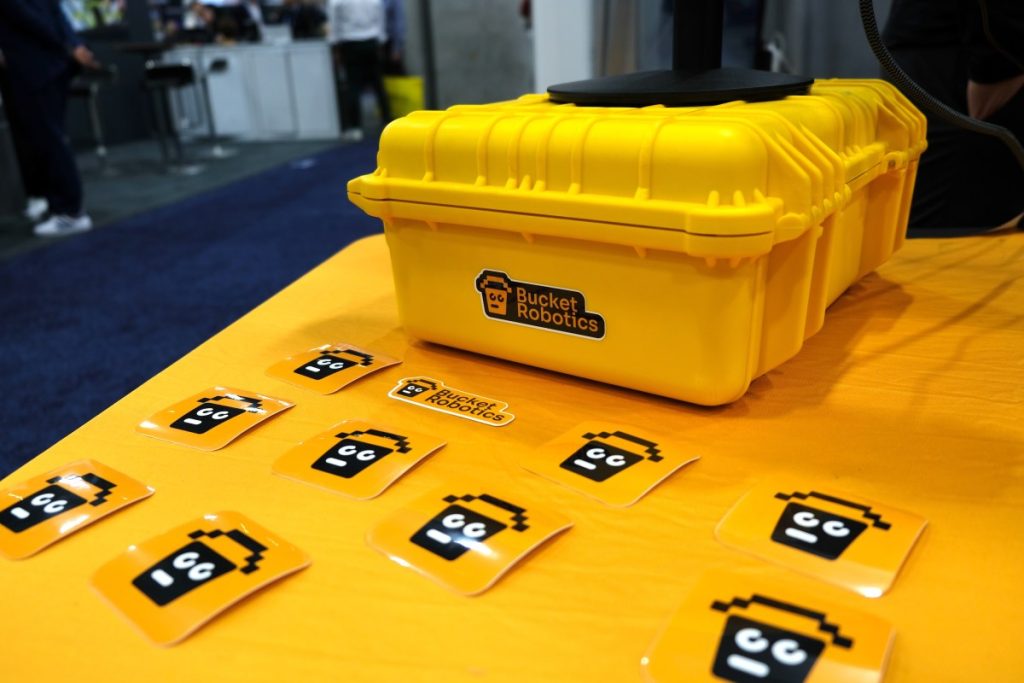 How YC-backed Bucket Robotics survived its first CES A photo of Bucket Robotics' CES 2026 booth