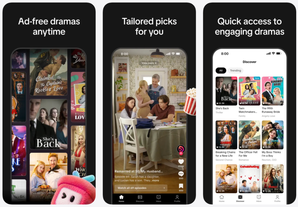 TikTok quietly launches a micro drama app called ‘PineDrama’