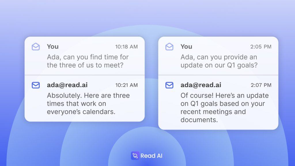 Read AI launches a email based ‘digital twin’ to help you with schedules and answers