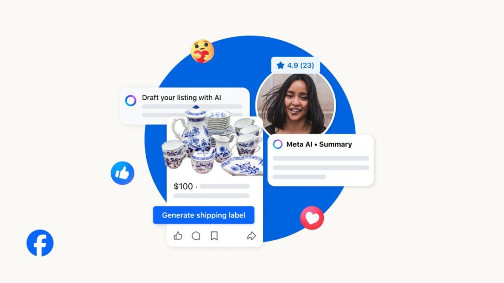 Facebook Marketplace now lets Meta AI respond to buyers’ messages
