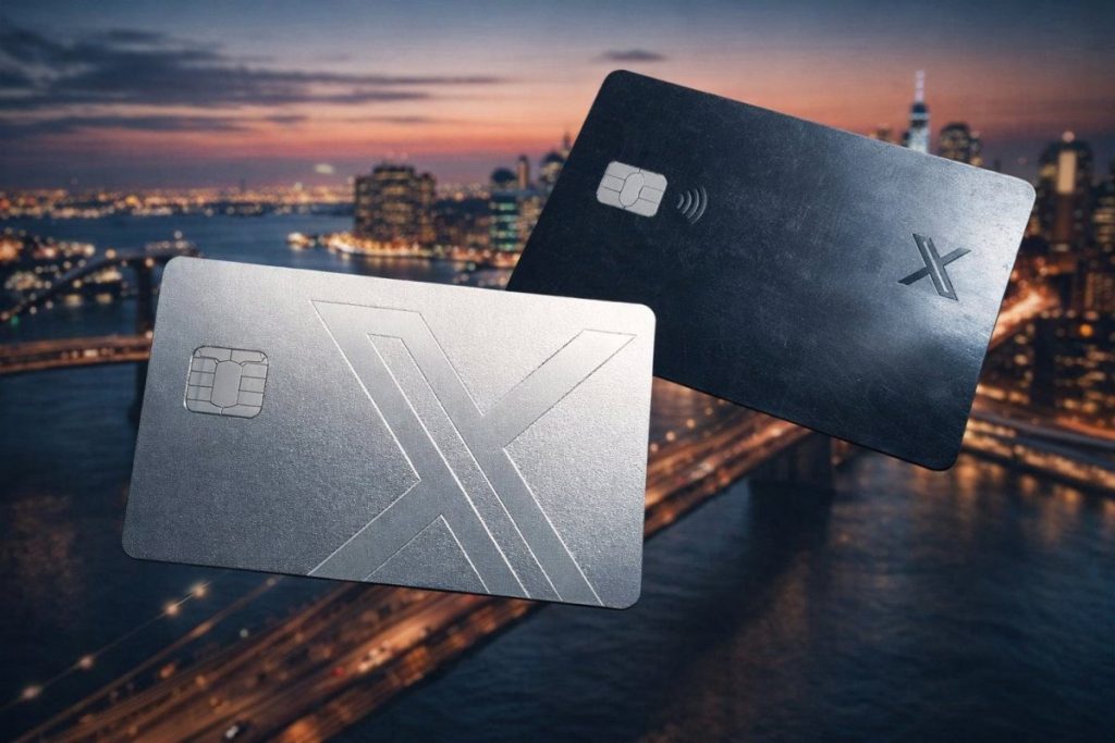 mock up of two X Money debit cards