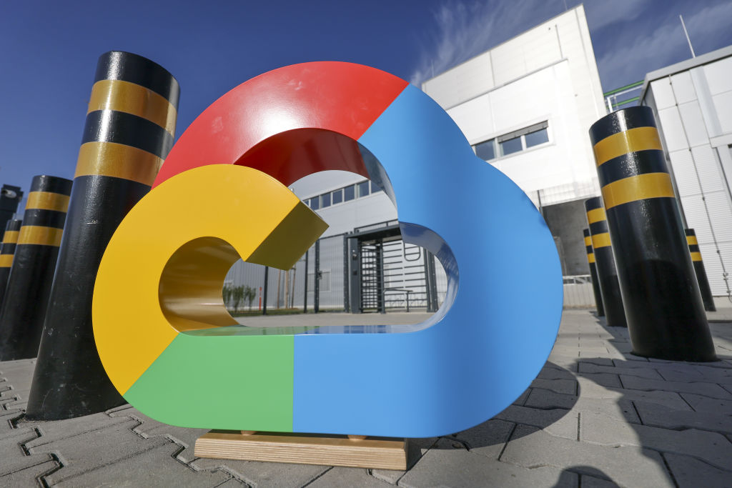 Google and Intel deepen AI infrastructure partnership A Google Cloud logo outside the Google Cloud data center ahead of its ceremonial opening in Hanau, Germany, on Friday, Oct. 6, 2023. Microsoft Corp., Alphabet Inc.'s Google and ChatGPT maker OpenAI use cloud computing that relies on thousands of chips inside servers in massive data centers across the globe to train AI algorithms called models, analyzing data to help them learn to perform tasks. Photographer: Alex Kraus/Bloomberg via Getty Images