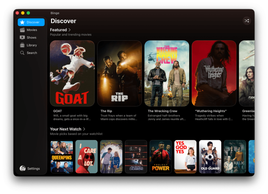 Binge is a movie tracking app that warns you of jump scares in real time