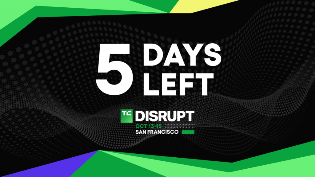 Ticket savings of up to $500 this week for TechCrunch Disrupt 2026 TechCrunch Disrupt 2026 5 days left