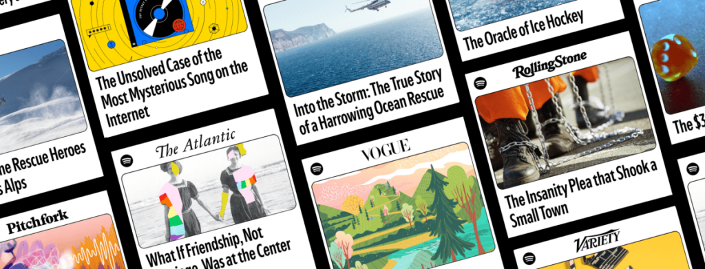 Spotify now lets you stream narrated magazine articles, too