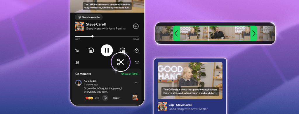 Spotify now lets you ‘clip’ moments from your favorite podcast Spotify now lets you ‘clip’ moments from your favorite podcast