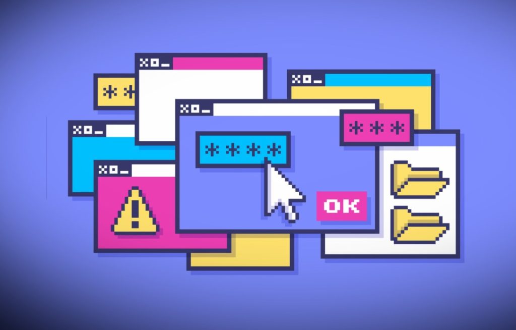 Retro windows dialog box computing design element user interface GUI design with space for your copy.