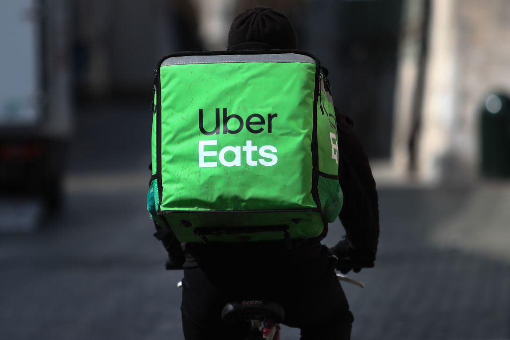 Uber’s European expansion plans may have hit a speed bump Uber Eats bike courier