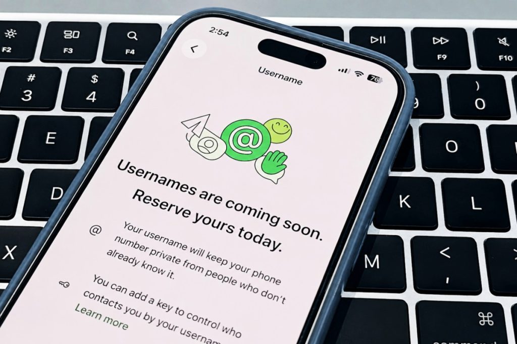 WhatsApp username reservation rollout